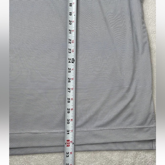 Footjoy FJ Men's Size XL Gray Striped Short Sleeve Polo Golf Shirt - Picture 7 of 8